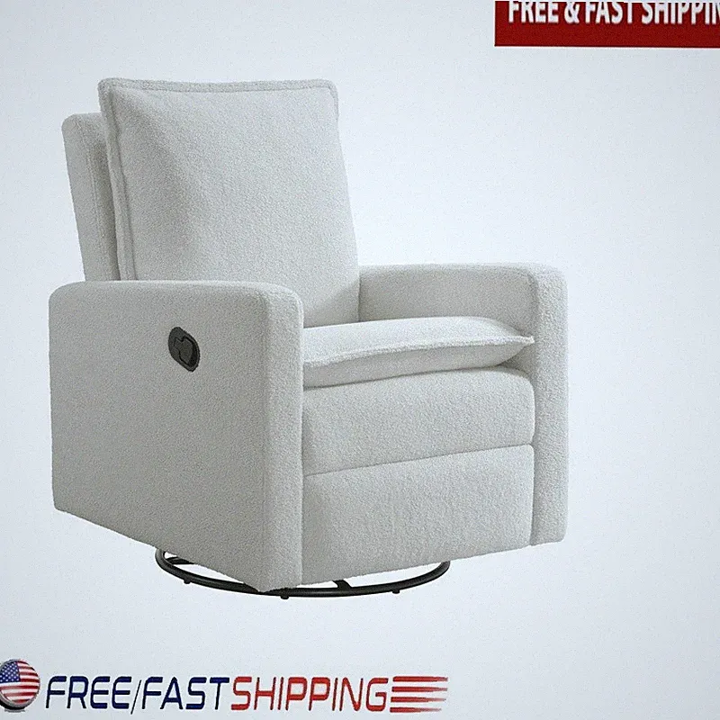 Coventry Swivel Glider Recliner Ergonomic Comfort 360° Motion Tool-Free Assembly