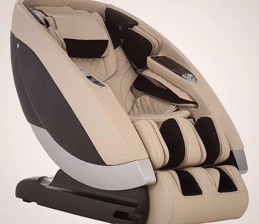 Cream Human Touch Super Novo Zero Gravity 4D S & L Track Massage Chair Recliner