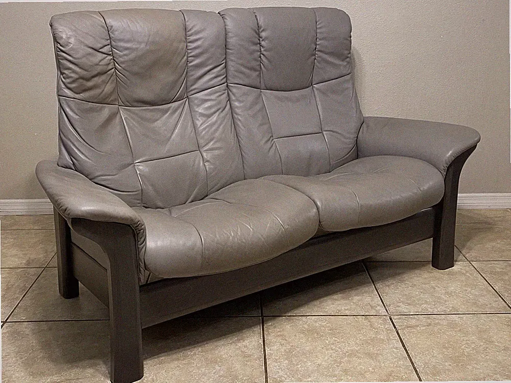Ekornes Stressless Leather Buckingham Loveseat Luxury Living Room Furniture