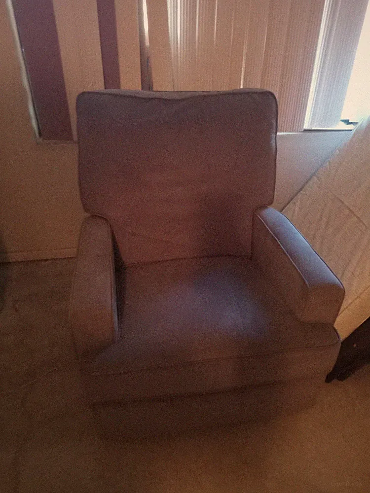 Gray Velour Reclining Glider Baby Infant Newborn Room Decor