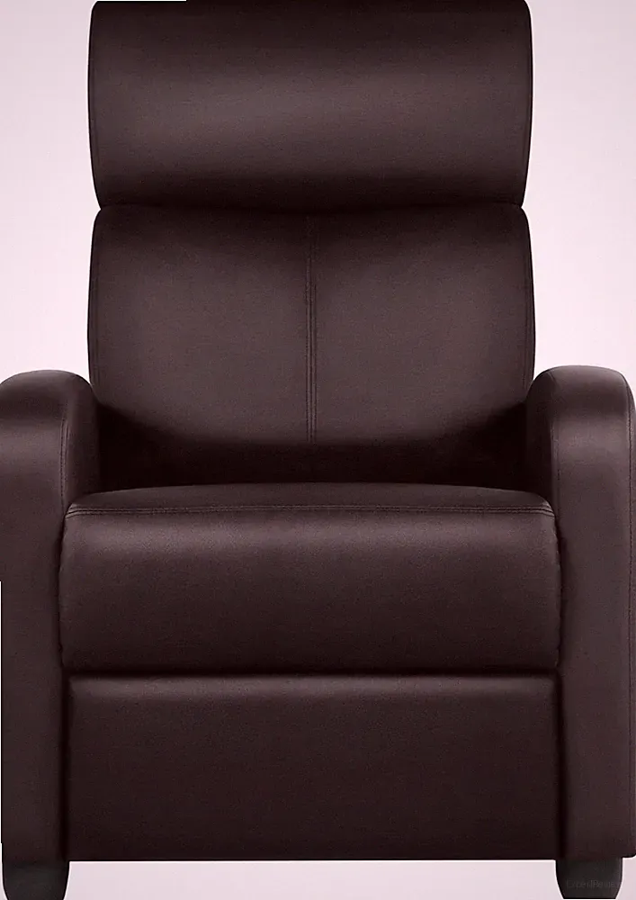 Modern Brown Recliner Chair with Pocket Spring for Living Room & Bedroom